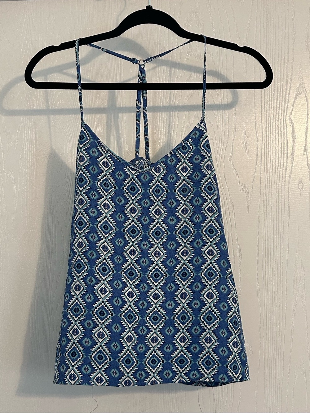 Hollister | Blue Geometric Print Cami Tank | Size Medium